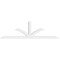 Ekena Millwork Richland Architectural Grade PVC Gable Bracket, 96"W x 28"H x 4"D x 4"F, 7/12 Pitch GBP096X28X0404RIC00 - alternate 3